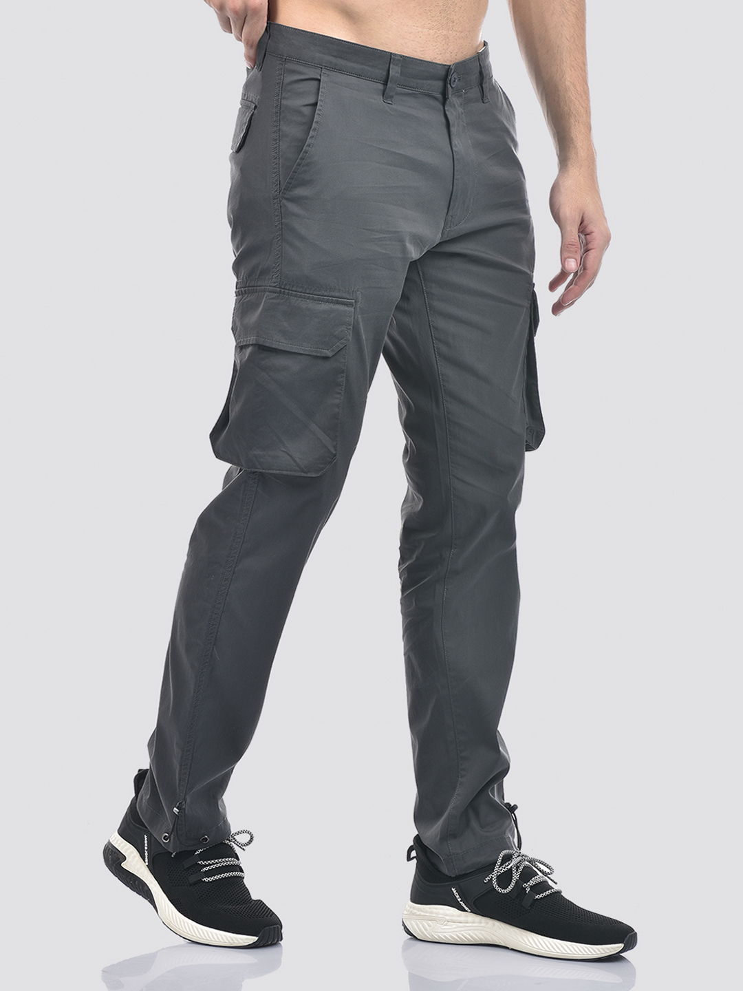 Numero Uno Men Grey Cargo Pants